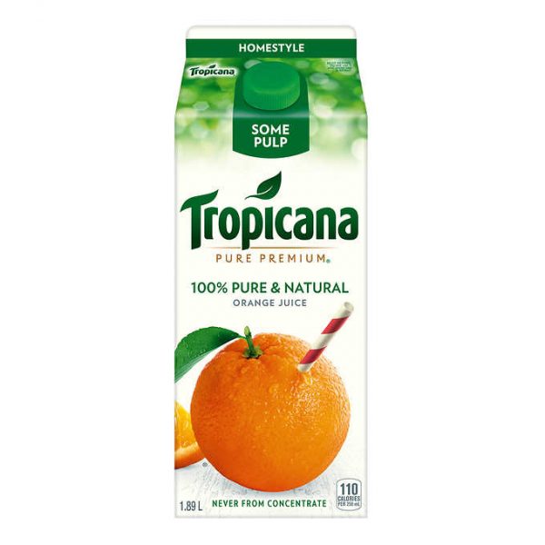 Jus d'orange avec un peu de pulpe original Tropicana 1,75L