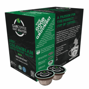 Café en capsules Club Coffee DÉCAFÉINÉ compatible Keurig