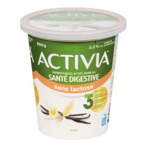 Yogourt Activia Vanille sans lactose 650g